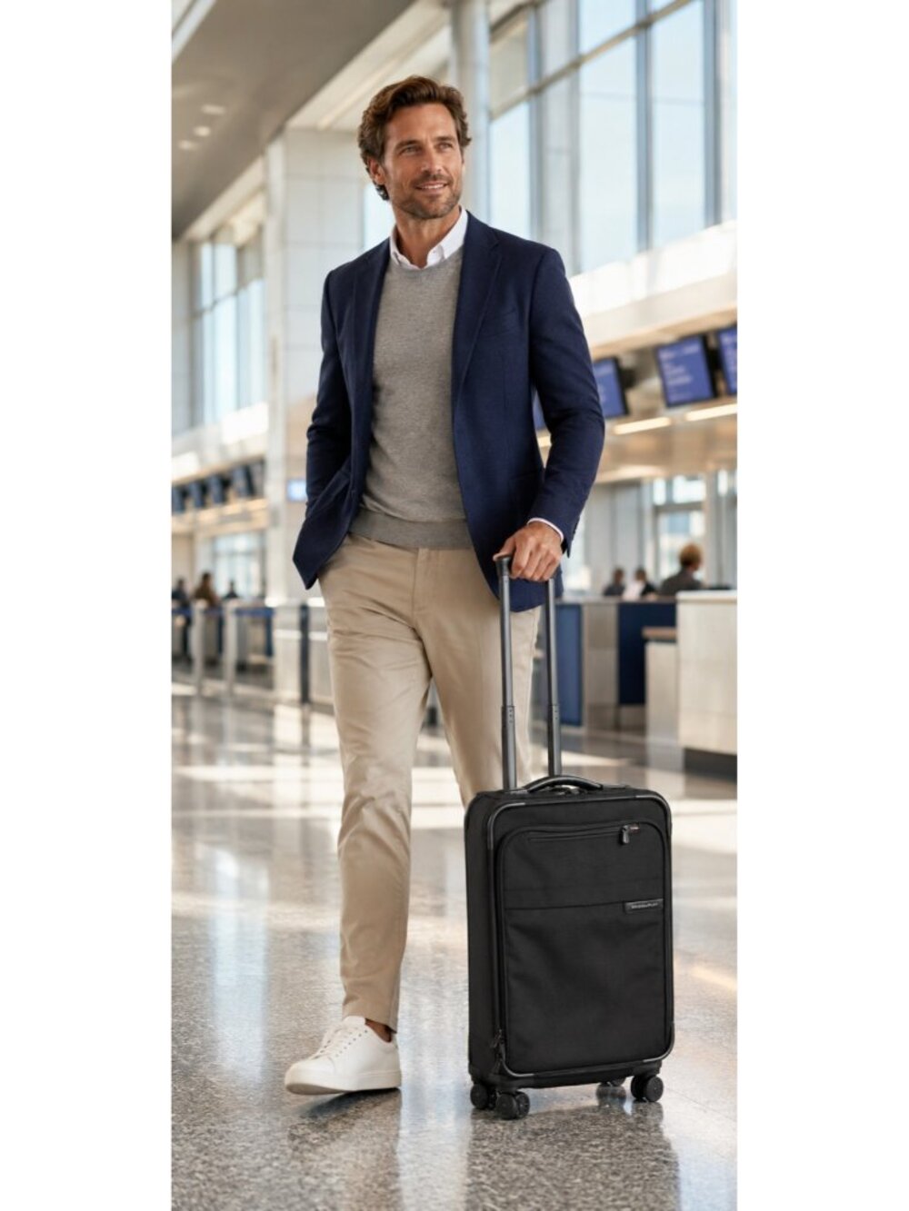 Briggs & Riley U122SP Baseline Domestic 22" Carry-On Spinner Luggage Black $519